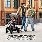 Прогулянкова коляска книжка дитяча KiderKraft TRIG 3 Grey / Легкі прогулянкові коляски для дітей, фото 7