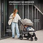 Прогулянкова коляска книжка дитяча KiderKraft TRIG 3 Grey / Легкі прогулянкові коляски для дітей, фото 9