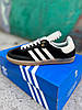 Жіночі кросівки Adidas Samba Wales Bonner Black Адідас Самба чорні шкіра текстиль демісезон, фото 11