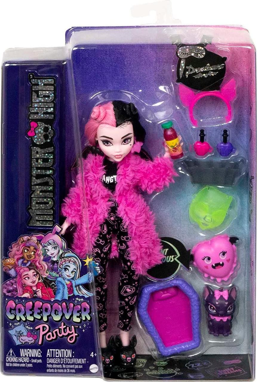Кукла Монстер Хай Дракулаура Monster High Draculaura Creepover Party Doll Пижамная вечеринка HKY66 Mattel - фото 2 - id-p2199440167