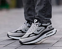 Мужские кроссовки Nike Air Max Black Grey Black Чоловічі кросівки Nike Air Zoom Black White Кроссовки мужские