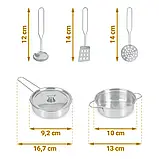 Дерев'яна дитяча кухня XXL з посудом 129х98х30 см Ricokids 7836 біла Польща, фото 6