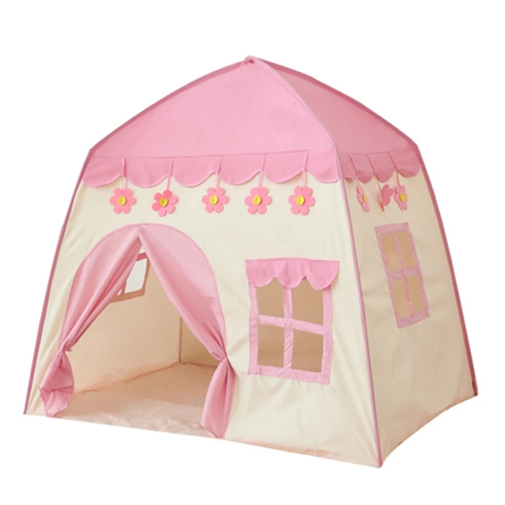 Дитячий ігровий намет у вигляді будиночка RIAS 130x130x110см Pink (3_04777)