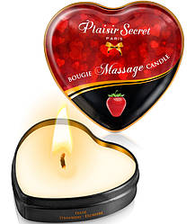 Масажна свічка Plaisirs Secrets Strawberry з запахом клубники ZIPMARKET