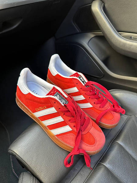 Adidas gazelle sneakers red online