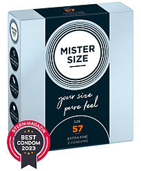 Презервативи Mister Size 57 Pure Feel 3 шт ZIPMARKET