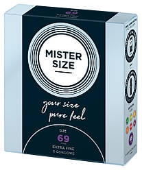 Презервативи Mister Size 69 Pure Feel 3 шт ZIPMARKET