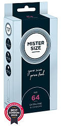 Презервативи Mister Size 64 Pure Feel 10 шт ZIPMARKET