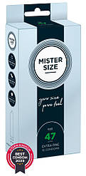 Презервативи Mister Size 47 Pure Feel 10 шт ZIPMARKET