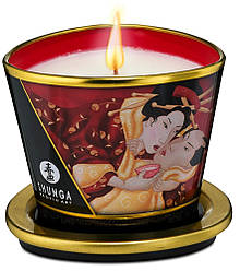 Масажна свічка Shunga Massage Candle Romance Strawberry із запахом полуниці 170 мл ZIPMARKET