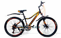Велосипед 26" Virage PULSE AM DD EF500 21Spd (рама 15") чорно-помаранчевий