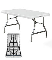 Садовий стіл розкладний Gordon 180 см | 180х74х74 см Білий