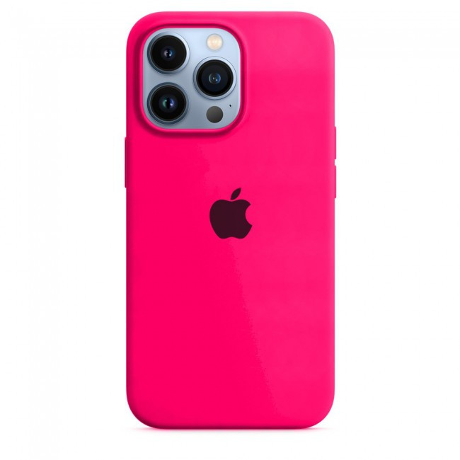 Чохол силіконовий для Айфон 13 Pro / Silicone Full Case для iPhone 13 Pro (Яскраво рожевий /Shiny pink), фото 1