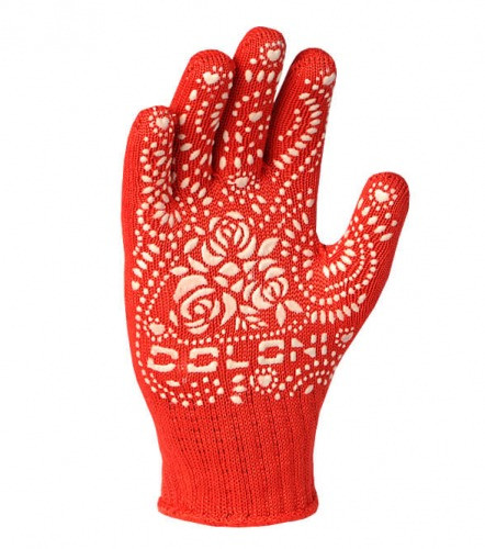 Рукавички Doloni трикотажні з ПВХ, садові, жіночі