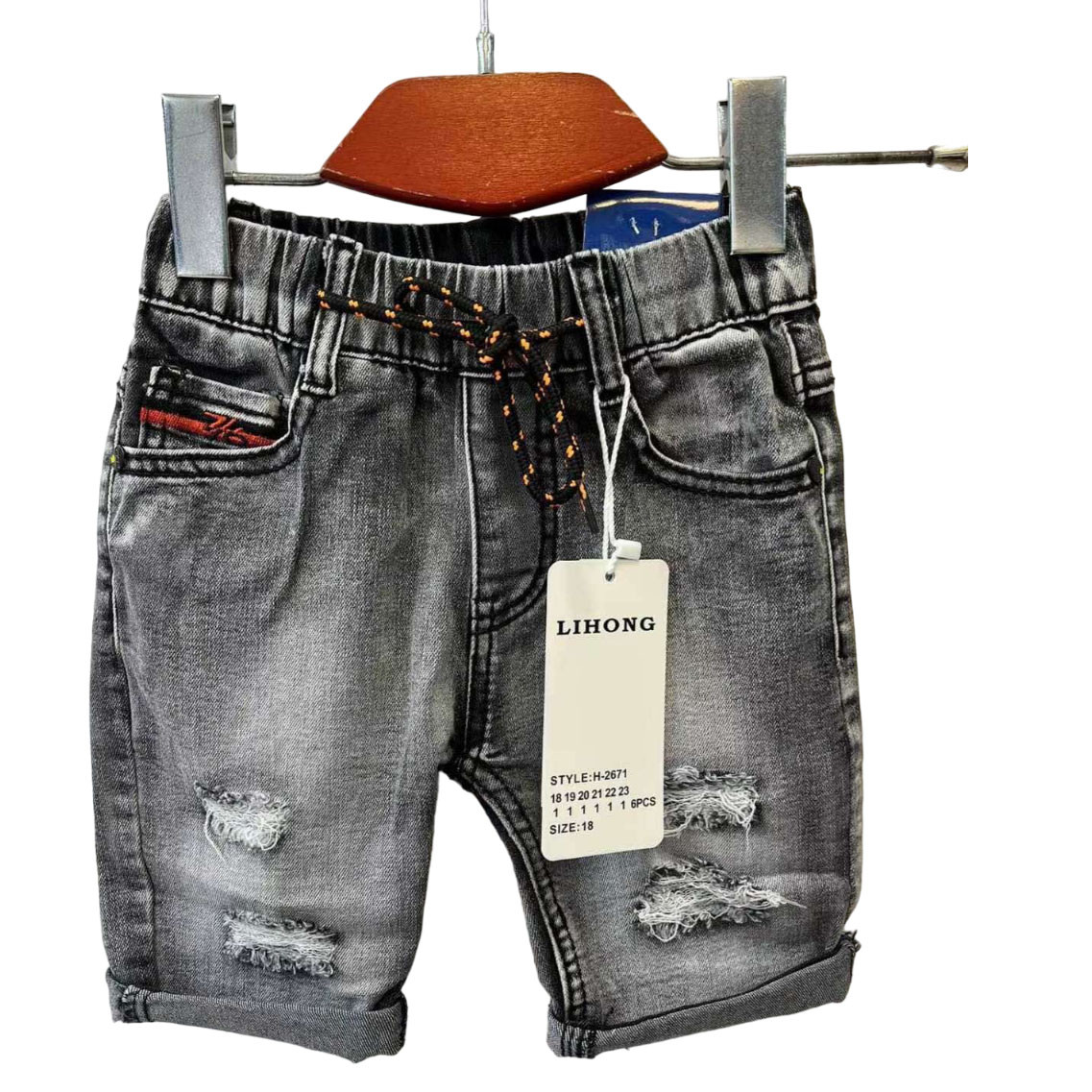 Сірі джинсові шорти для хлопчика Розміри: 3,4,5,6,7,8 років (16111), фото 1