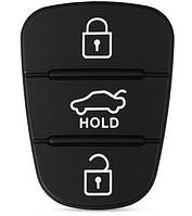 Резиновые кнопки-накладки на ключ Hyundai Accent (Хюндай Акцент) симметрия VA, код: 5866360
