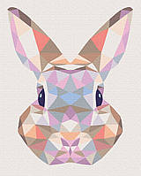 Картина по номерам BrushMe Кролик в мозаике 40х50см BS52252 PK, код: 8265508
