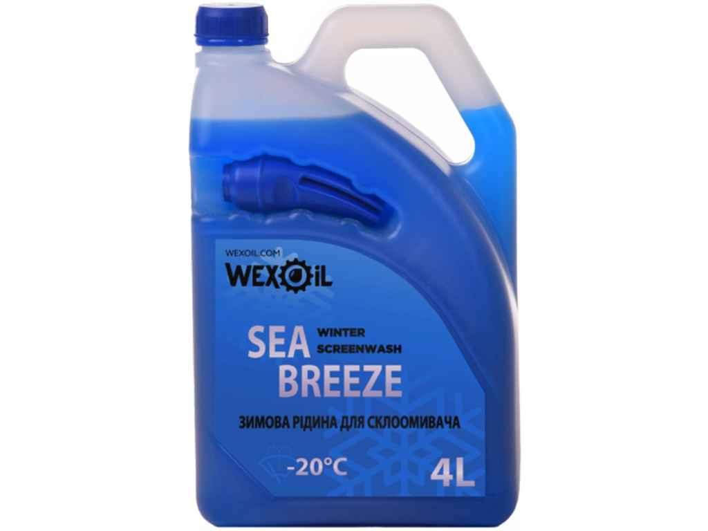 Рідина для омивання скла Зима Sea Breeze 4л Winter Screenwash -20°С ТМ WEXOIL, фото 1