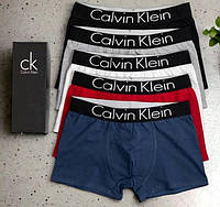 POK UAT Трусы мужские боксеры 5 шт в коробке Calvin Klein / мужских боксери / чоловічі труси нижнее белье