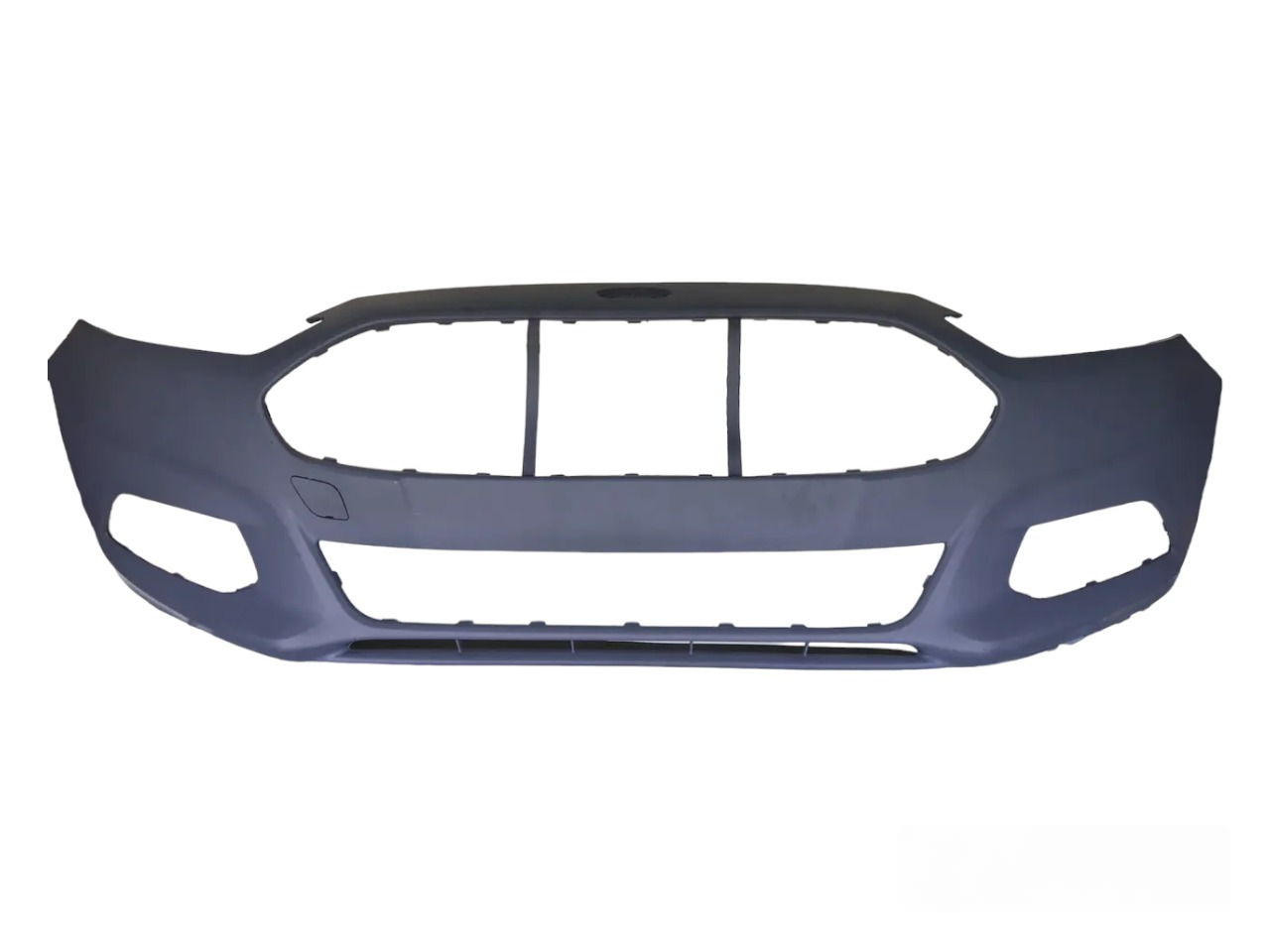 Бампер на Ford Fusion 2013-2016 / Mondeo MK5 2014-2017 передній без отворів під парктроніки DS7Z17D957AAPTM, фото 1