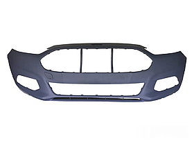 Бампер на Ford Fusion 2013-2016 / Mondeo MK5 2014-2017 передній без отворів під парктроніки DS7Z17D957AAPTM