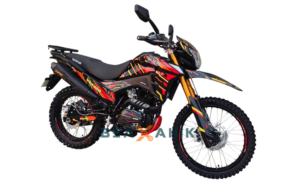 Мотоцикл Shineray XY300GY-6C VXR 300 (21/18) Black/Red - фото 4 - id-p2135904424