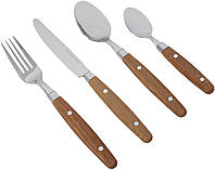 Набор столовых приборов Gimex Cutlery Nature 16 Pieces 4 Person Wood (6960904) (DAS302016)