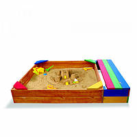Детская песочница SportBaby с ящиком для инструментов 180х145х24 (Песочница - 6) ST, код: 2376591