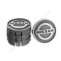 Заглушка колесного диска Nissan 60x55 серый ABS пластик (4шт.) (50017)