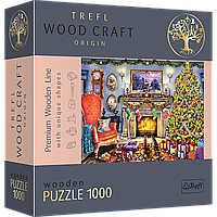 Фигурный деревянный пазл Trefl Новогодний уют 1000 элементов 52х38 см 20171 ES, код: 8265000