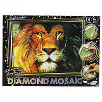 Алмазная мозаика Danko Toys Diamond Mosaic Лев DM-03-03 GM, код: 8264408