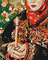 Картина по номерам BrushMe Рождественская свеча ©Карина Зимина 40х50см BS53437 GT, код: 8264681