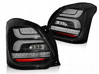 Задні ліхтарі SUZUKI SWIFT VI чорні з LED поворотом від PR