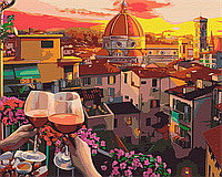Картина по номерам BrushMe Уютный вечер с вином 40х50см BS51583 OS, код: 8264260