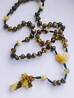 Вервиці MINOV 2791 з натурального бурштину на 50 намистин 37 см