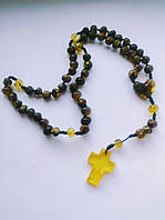 Вервиці MINOV 2792 з натурального бурштину на 50 намистин 37 см