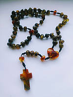 Вервиці MINOV 2793 з натурального бурштину на 50 намистин 37 см