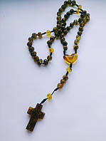 Вервиці MINOV 2795 з натурального бурштину на 50 намистин 37 см