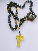 Вервиці MINOV 2797 з натурального бурштину на 50 намистин 37 см