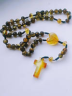 Вервиці MINOV 2799 з натурального бурштину на 50 намистин 37 см