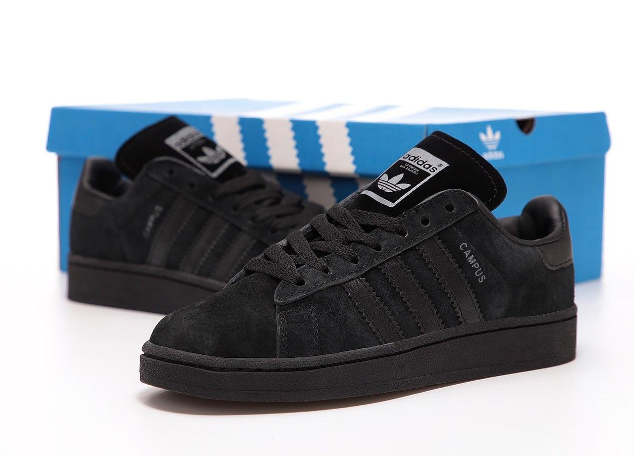 Жіночі чорні Кросівки Adidas Campus