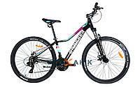 Велосипед 27,5" Crosser Girl XC-100 рама 15" черно-бирюзовый