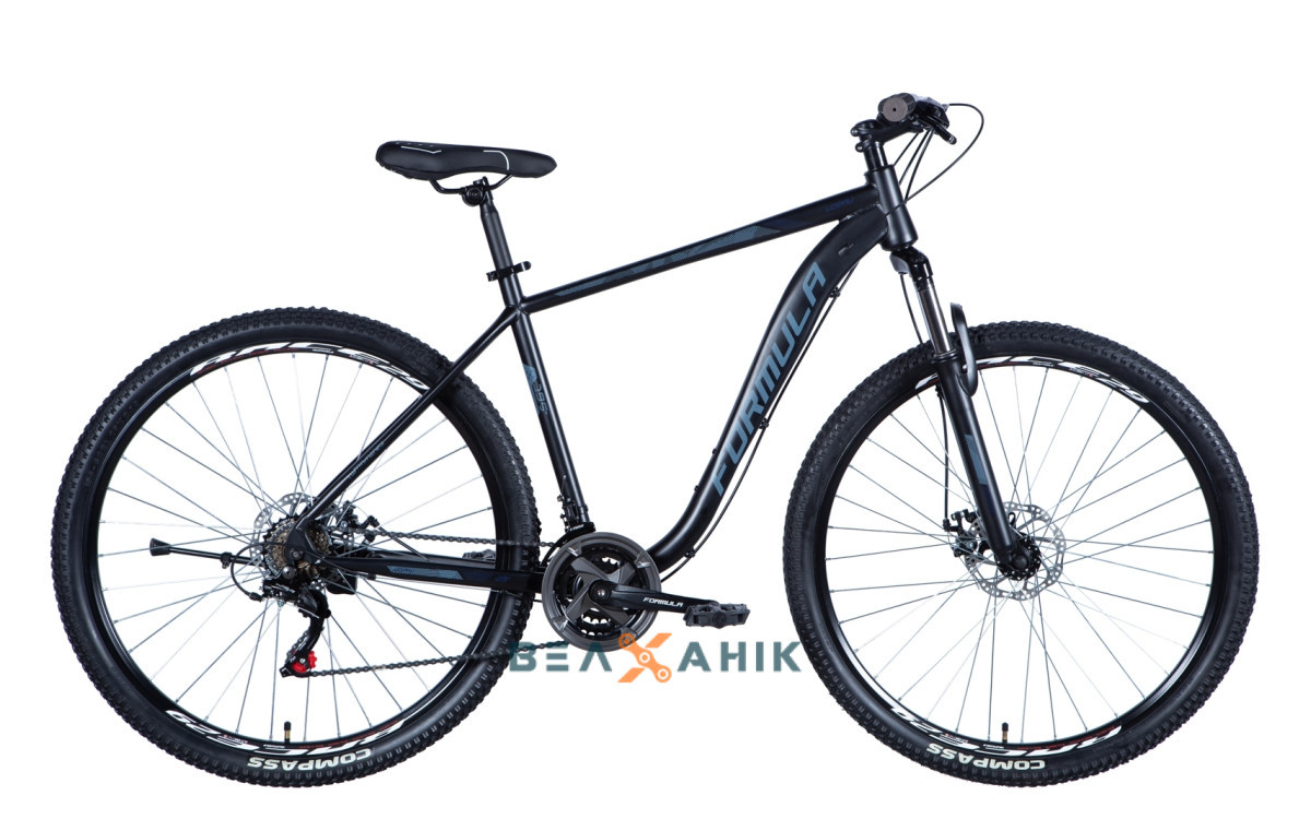 Велосипед 29" Discovery KOZAK AM DD (рама 19,5") St чорно-сірий мат