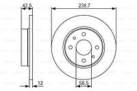 Тормозной диск Lada 2108-09