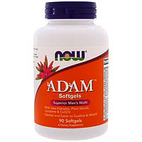 Витаминно-минеральный комплекс NOW Foods ADAM, Superior Men's Multi 90 Softgels CT, код: 7518226