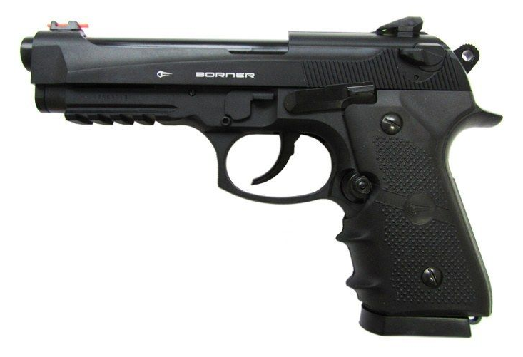 Пневматичний пістолет Borner Sport 331 Blowback (Beretta 90, метал) JGR