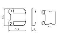 Колодки тормозные (задние) Opel Omega A/B 86-03/Vectra B 95-03/Senator A/B 84-93