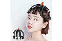 Масажер для голови K108, Чорний/Електричний ручний масажер для голови у формі восьминога