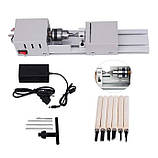 Міні токарний верстат по дереву верстат для дачі по дереву купити настільний токарний верстат, фото 2