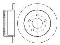 Тормозной диск задний REMSA FIAT DUCATO 06-. CITROEN JUMPER 06-